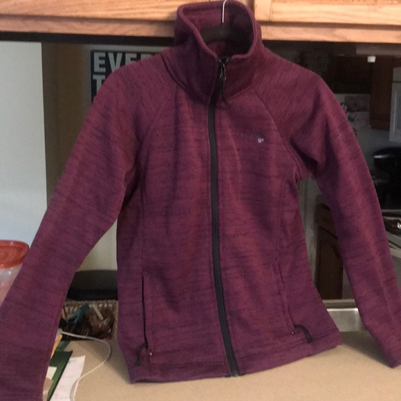 Columbia Sweaters - Colombia Maroon Full Zip Jacket